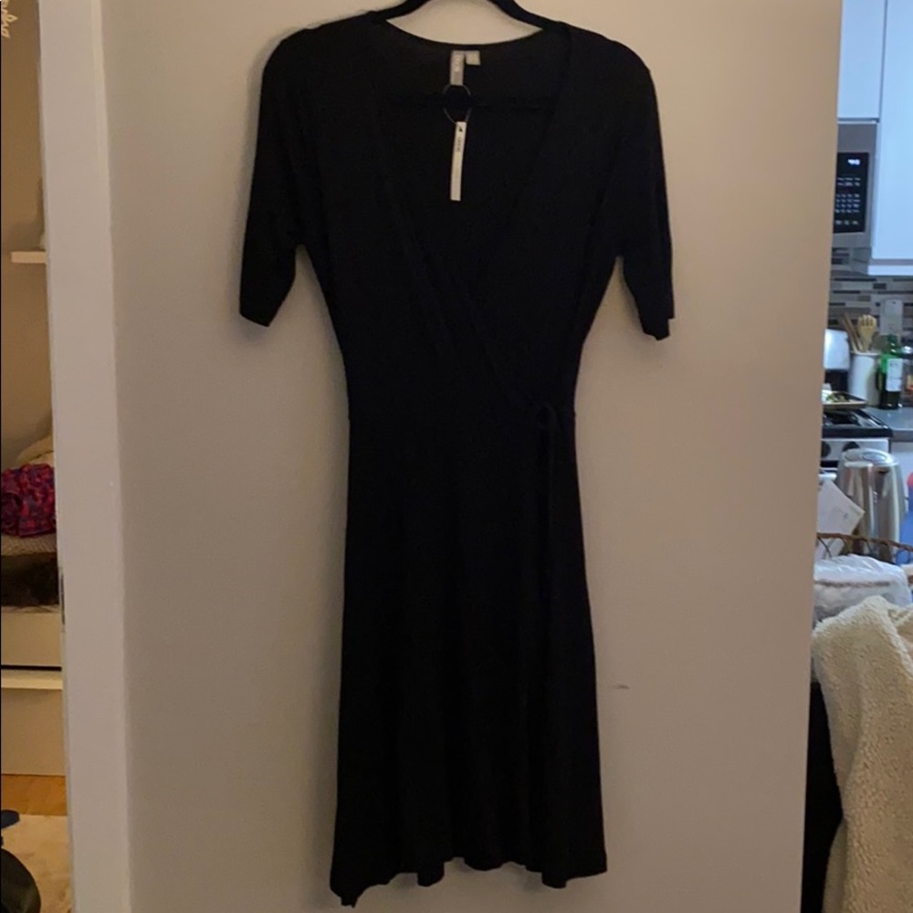 ASOS Black Wrap Dress
